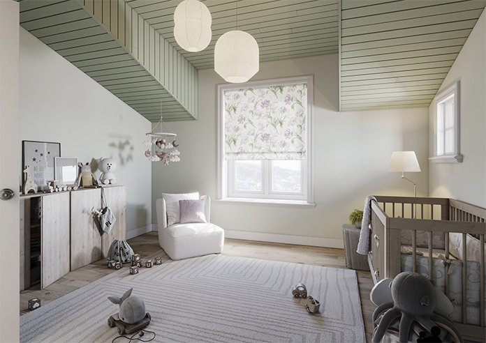 Laura Ashley Gosford, Grape - Twist&Fit Roman Blind - Image 7